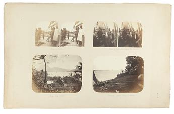 (PACIFIC ISLANDS.) Two collections of early photographs,